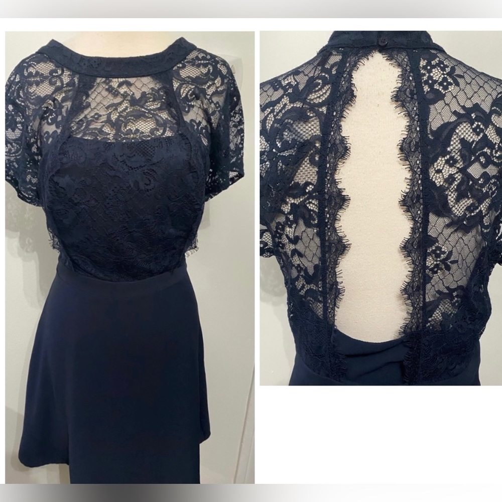 19 COOPER Blue Open Back Dress - Size M - NEW